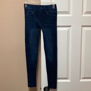 Denim looking Leggings, One Size, maybe worn once